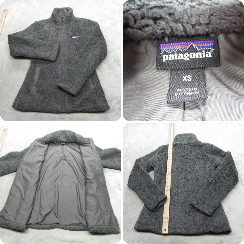 Patagonia Jacket Womens XS Pine Green Full Zip Fuzzy Los Gatos Fleece Outdoor